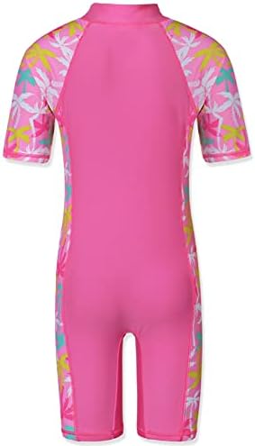 HUAANIUE Girls 2-12Y CocoTree With Heart Swimming Suit 50+UV Sun Protection Swimsuit Costume