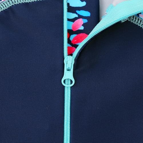 HUAANIUE Girls Swimwear Short 3-12Y Children Swimsuits UPF 50+ Summer Sunsuit Surfing Black Sportswear