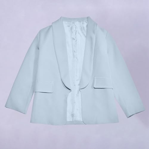 Hundakvy Girls' Blazers Suit Long Sleeve Top Girls Jackets Formal Suit Jacket Open Front For Kids Blazer Lapel Jacket Casual School Party Festival Prom Blazer Jackets Outerwear