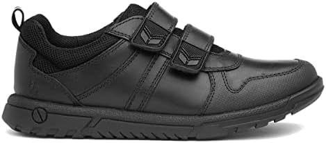 Hush Puppies Baltimore Boys Black Leather Shoe