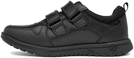 Hush Puppies Baltimore Boys Black Leather Shoe