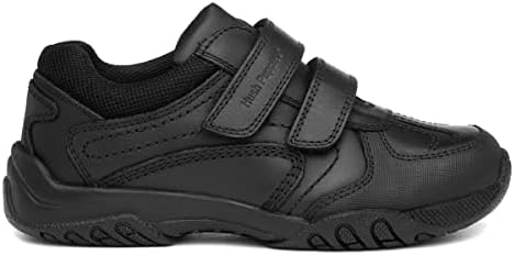 Hush Puppies Jezza Boys Black Leather Shoe