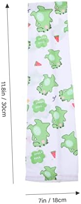 Ibasenice 2 Pairs Cool Printed Sleeves Arm Sleeves For Kids Sunblock Arm Sleeves Girl Child Ice Sleeve Polyester Printing