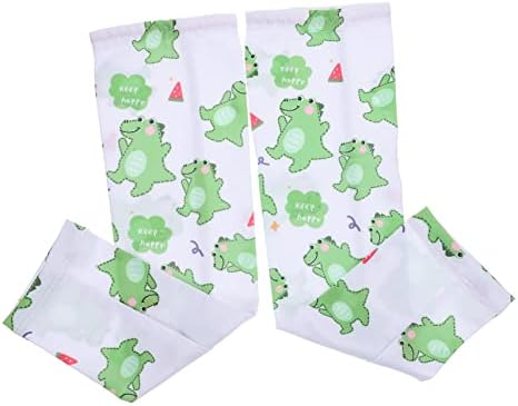 ibasenice 2 Pairs Cool Printed Sleeves Arm Sleeves for Kids Sunblock Arm Sleeves Girl Child Ice Sleeve Polyester Printing