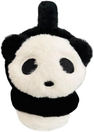 iEasey Cute Panda Kids Fluffy Winter Earmuffs Girls Boys Faux Fur Ear Warmer Soft Warm Fleece Cushioned Ear Muffs Earflaps Plush Ears Protector Children Warm Ear Covers Xmas Gift Winter Birthday Gift