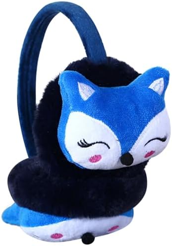 IHCEMIH Ear Muffs Girls Boys Earmuffs Fluffy Plush Adjustable Earmuff Winter Accessories Soft Ear Warmers Running Skiing Ears Covers Protectors from Wind Cold Outdoor Gift for Childrens Women