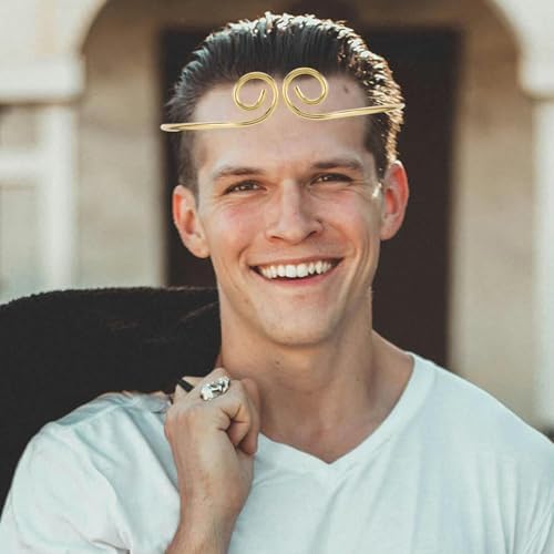 IMIKEYA Monkey King Headband Costume With Stick Stainless Steel Hair Accessory For Monkey Cosplay Carnival Party Masquerade Performance Golden Golden 1 Count (Pack Of 1)