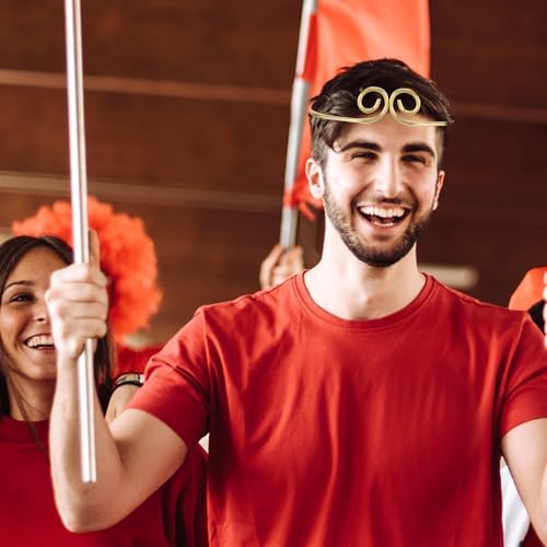 IMIKEYA Monkey King Headband Costume With Stick Stainless Steel Hair Accessory For Monkey Cosplay Carnival Party Masquerade Performance Golden Golden 1 Count (Pack Of 1)