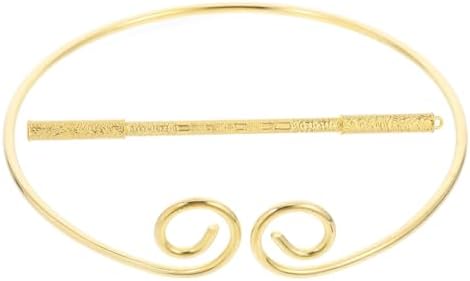 IMIKEYA Monkey King Headband Costume With Stick Stainless Steel Hair Accessory For Monkey Cosplay Carnival Party Masquerade Performance Golden Golden 1 Count (Pack Of 1)