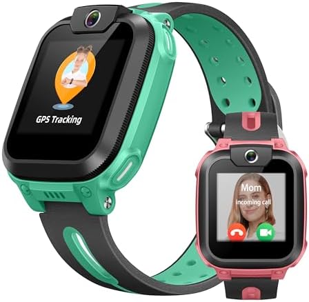 imoo Watch Phone Z1 Kids Smart Watch 4G Kids Smartwatch with Video and Phone Call Durable GPS Watch with Real Time Location and IPX8 Water Resistance (Green)