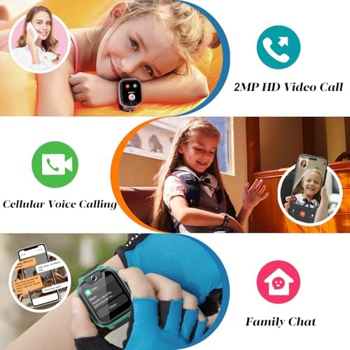 Imoo Z1 Kids Smart Watch With GPS Tracker 4G Children Phone Watch With SIM Card Video & Phone Call School Mode WiFi SOS Group Chat Camera IPX8 Waterproof Smart Watch For Kids Boys Girls-Pink