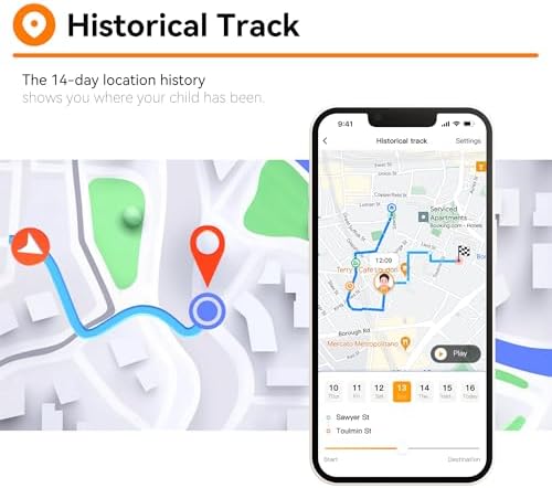 Imoo Z7 Kids Smartwatch With Real-Time GPS & 4G LTE - HD Voice/Video Calling 14-Day Location History Health Monitor Emotion Detection - Parent-Approved Safety Watch (Z7)