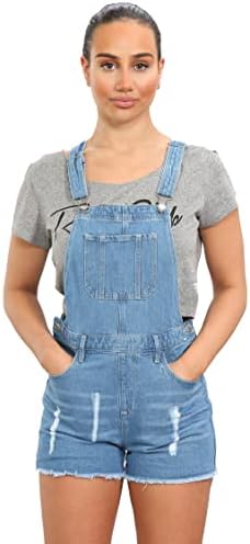 Imporio 11 Girls Kids Denim Dungaree Short Length Pinafore Jumpsuit Play Suit UK Size 8Yrs To 14Years