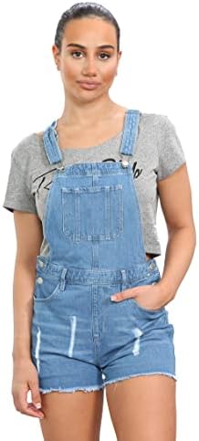 Imporio 11 Girls Kids Denim Dungaree Short Length Pinafore Jumpsuit Play Suit UK Size 8Yrs To 14Years