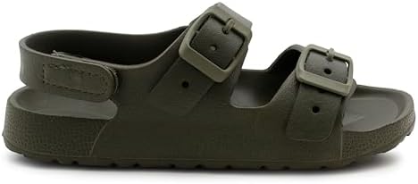 IMTY Boys EVA Sandals Youth Lightweight Touch Fasten Slip On Adjustable Back Strap Beach Pool Slides Sports Sandal Flip Flop Clogs