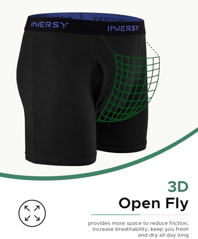 INNERSY Boys Underwear Cotton Boxers Shorts Multipack Underpants With Fly 6-18 Years Pants Pack Of 5