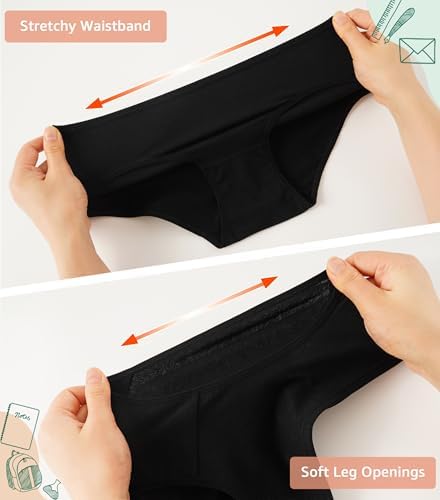 INNERSY Teen Girls Knickers Soft Cotton Underwear Mid Waist Assorted Panties For Teenager Age 10-16 (Pack Of 6)