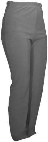 INSAFIANS School Pull Up Trousers for Girls Elasticated Waist Stretchy Kids School Pants Ribbed Material