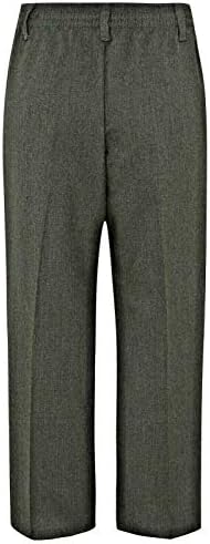 Integriti Schoolwear 2PK Boys School Trousers Comfort Fit Black Charcoal Grey Navy Blue Elasitcated Waist Age 3-16 Years