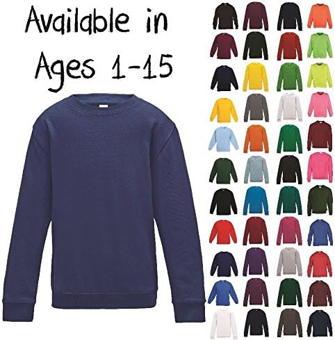 Integriti Schoolwear Boys Girls Unisex Jumper Sweatshirt Crew Neck Round Neck School Uniform Ages 1-15