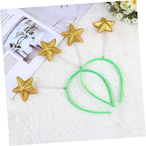 Ipetboom Pack Yellow Glitter Puffy Headbands Spring Boys And Girls Hair Boppers Foam Headwear For Parties