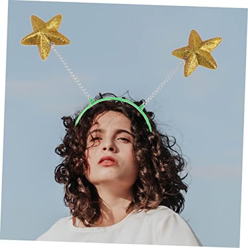 Ipetboom Pack Yellow Glitter Puffy Headbands Spring Boys And Girls Hair Boppers Foam Headwear For Parties