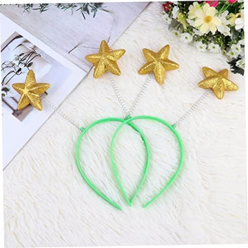 Ipetboom Pack Yellow Glitter Puffy Headbands Spring Boys And Girls Hair Boppers Foam Headwear For Parties