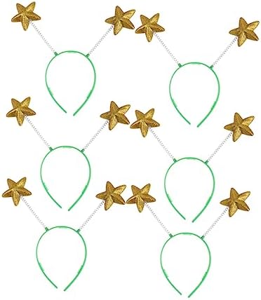 Ipetboom Pack Yellow Glitter Puffy Headbands Spring Boys And Girls Hair Boppers Foam Headwear For Parties