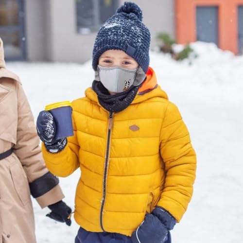 ISAKEN Thermal Mask Warm Earmuffs Windproof Mask Adjustable Winter Earmuffs Warm Breathable Ski Mask For Hiking Camping Cycling Travel