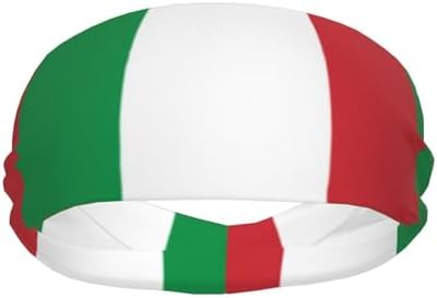 Italy Flag Print Sports Sweatband â€ Versatile Sport Headbands For Kids Adults Adjustable Headband