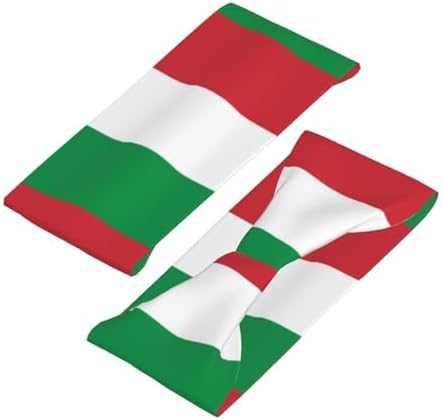 Italy Flag Print Sports Sweatband â€ Versatile Sport Headbands For Kids Adults Adjustable Headband