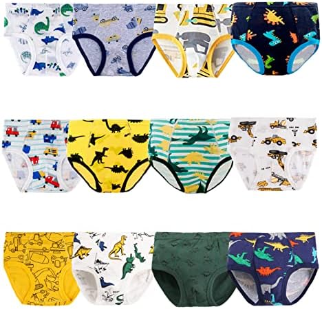 JackLoveBriefs Boys Briefs Soft Dinosaur Truck Little kids Toddler Underwear