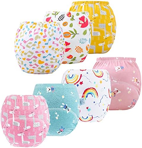 JackLoveBriefs Potty Training Pants for Girls Learning Designs Training Underwear Pants 2-3T 7 Packs