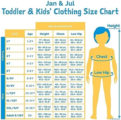 JAN & JUL Kids Toddlers Boys Girls CozyDry Fleece Lined Water-Proof Rain Snow Pants