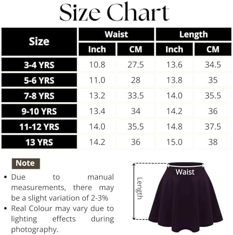 Janisramone® Kids Girls Plain Mini Skirt Flippy Skater Skirt Stretchy High Waisted Skirt Flared Skirt Soft Short Skirt Lightweight School Skirts For Girls