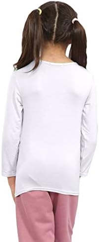 Janisramone® Kids T Shirts - Casual Boys Long Sleeve T Shirt - Round Neck Girls School Shirts Stretchy Comfortable Boys Girls Long Sleeve Top