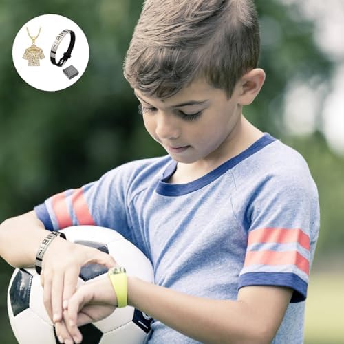 JBLJDWD 3PCS Football Stuff Football Gifts For Boys Boys Necklace Kids Football Accessories Things Unique Sport Theme Jewelry Gift For Soccer Fans(Gold)