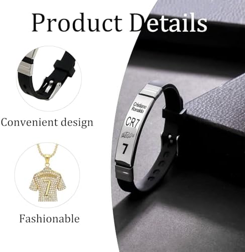 JBLJDWD 3PCS Football Stuff Football Gifts For Boys Boys Necklace Kids Football Accessories Things Unique Sport Theme Jewelry Gift For Soccer Fans(Gold)