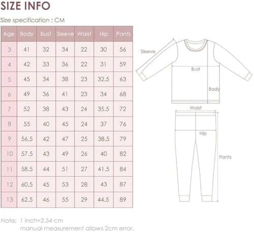 JGJOAIJ Girls Demon Hunter Pyjamas Long Sleeve Sleepwear Rumi Mira Zoe Kids Pajamas Music Party Cartoon Pjs 5-13 Years