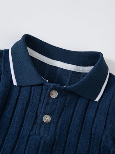 JiAmy Boys Casual Set Long Sleeve Outfits T Shirt With Elastic Waist Pants Soft Loungewear Playwear 1-6 Years