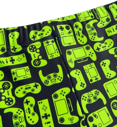 JiAmy Boys Swimming Costume 2 Piece Swim Set Gradient Gaming Teen Boys Swimwear Long Sleeve Swim Shirts And Trunks Swimsuit For 8-14 Years