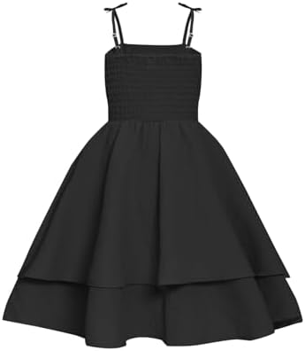 JiAmy Kid Dresses Girls Puff Long Sleeve Casual Elegant A Line Princess Midi Swing Skater Party For Teenagers Gown Prom For 5-13 Years