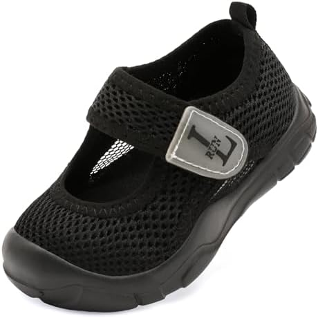 JIASUQI Toddler Boys Girls Sandals Breathable Barefoot Shoes Adjustable Lightweight Walking Shoes for Summer Indoor Outdoor