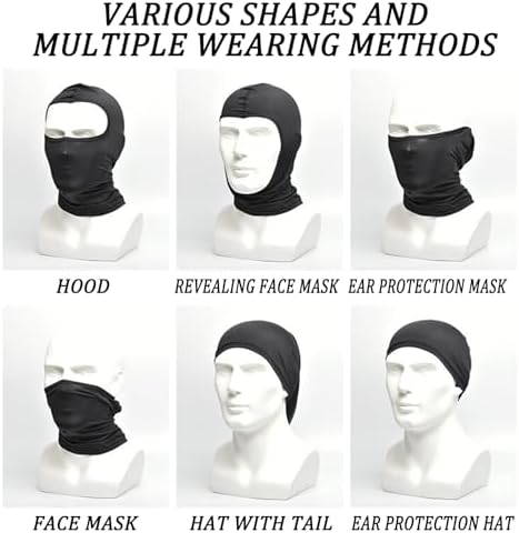 JiaYouLC 2 Pack Kids Lightweight Balaclava Childs Thin Helmet Liner Ski Face Mask For Skiing Cycling Fishing