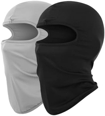 JiaYouLC 2 Pack Kids Lightweight Balaclava Childs Thin Helmet Liner Ski Face Mask for Skiing Cycling Fishing