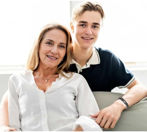 JJBAOER Son Gifts Engraved Braided Leather Bracelet Jewellery Son Bracelet From Mum Daddy 18th Birthday Gifts For Boys Christmas Graduation Back To School Gift Stocking Fillers