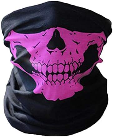 JK Home Seamless Skull Bandanas Face Mask Headband Scarf Headwrap Neckwarmer – 12-in-1 Multifunctional Outdoor Sport