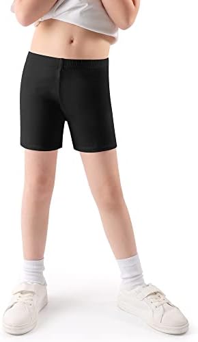 JOCMIC Cycling Shorts For Girls Cotton Teen Breathable And Safety Bike Summer Sports Gym Dance 4 Pack 5-14 Years