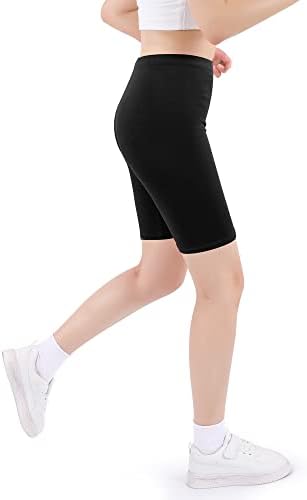 JOCMIC Girls Cycling Cotton Breathable And Safety Shorts For Summer Sports Gym Dance 3 Pack 5-12 Years