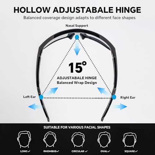 JOGVELO Kids Sunglasses Youth Baseball Sunglasses Polarized Sports Cycling Shades For Boys Girls Lightweight Frame